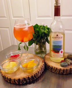 Peach Bourbon Smash Sangria